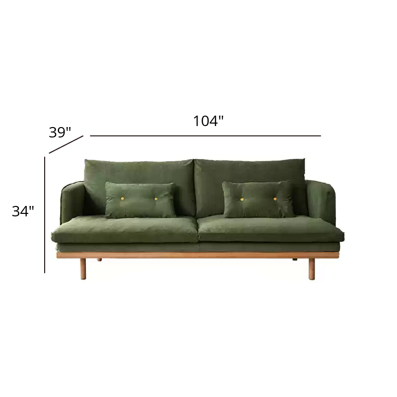 Mobilious-Kohana Corduroy Japanese Fabric Washable Sofa