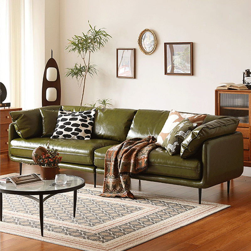 Nojara Top Grain Leather Straight Modular Sofa