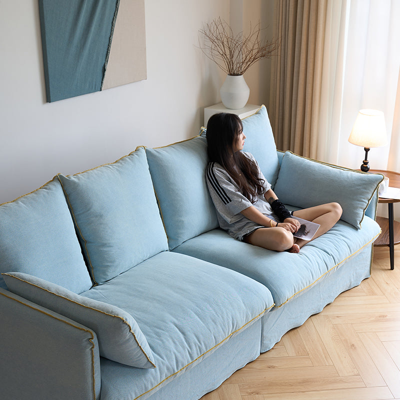 Mobilious-Bluoro Denim Slipcovered Sofa