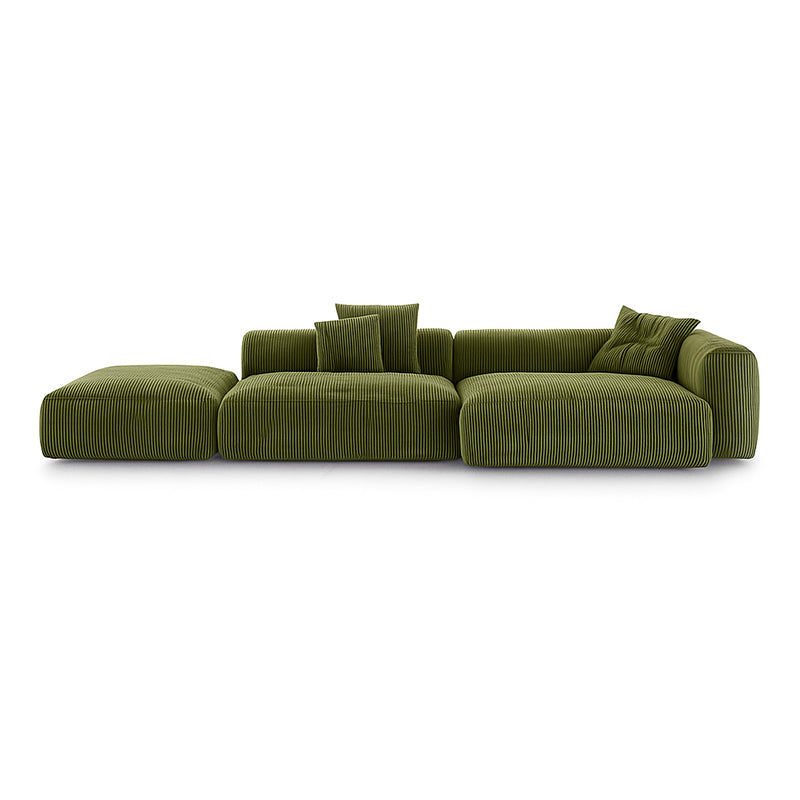 Verdino Corduroy Retro Green Modular Sectional