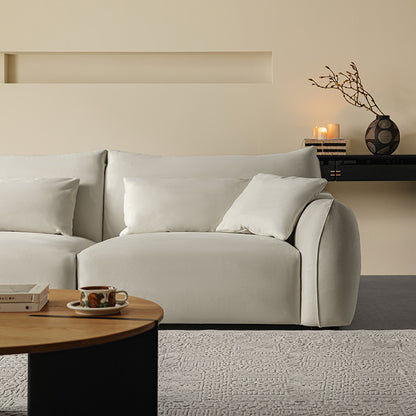 Mobilious-梵·Brahman|Soffiella Cream Straight Sofa Couch