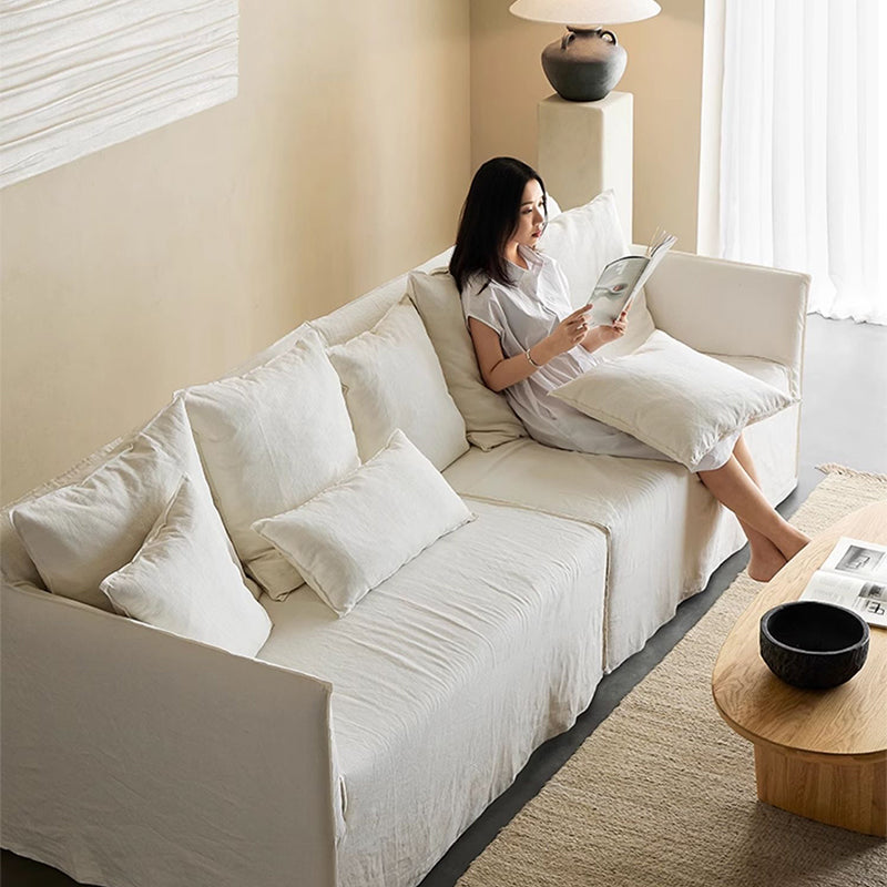 Soluna Dew-Retted Linen Fabric Washable Sofa