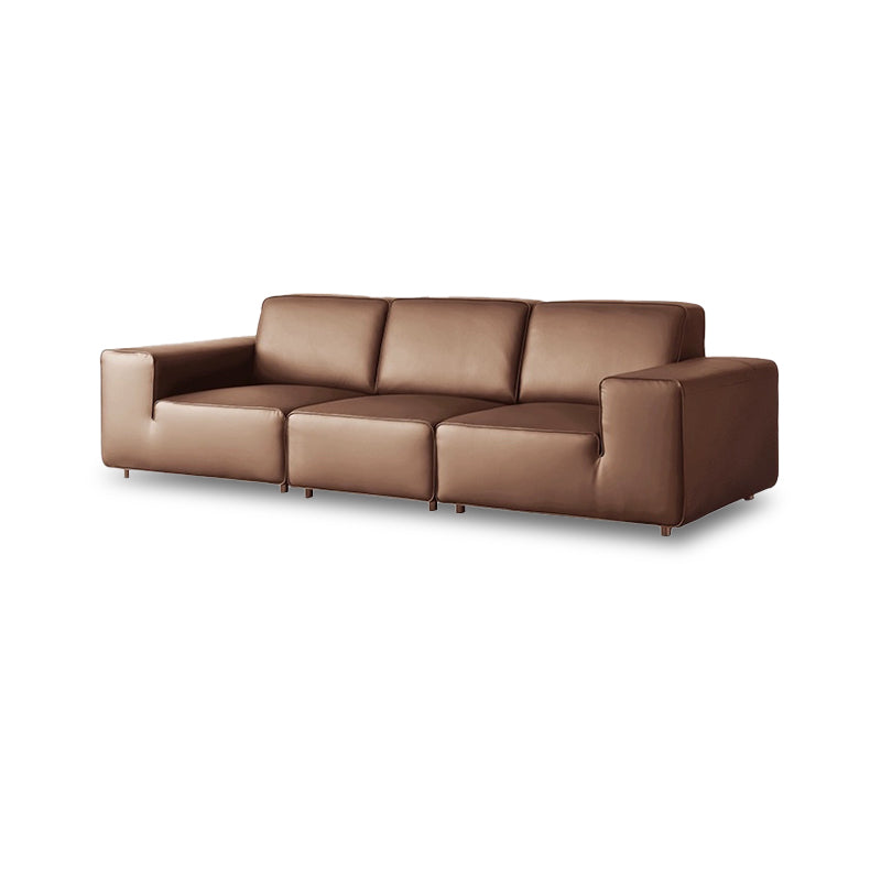 Mobilious-Vittore Top Grain Leather Black Sofa
