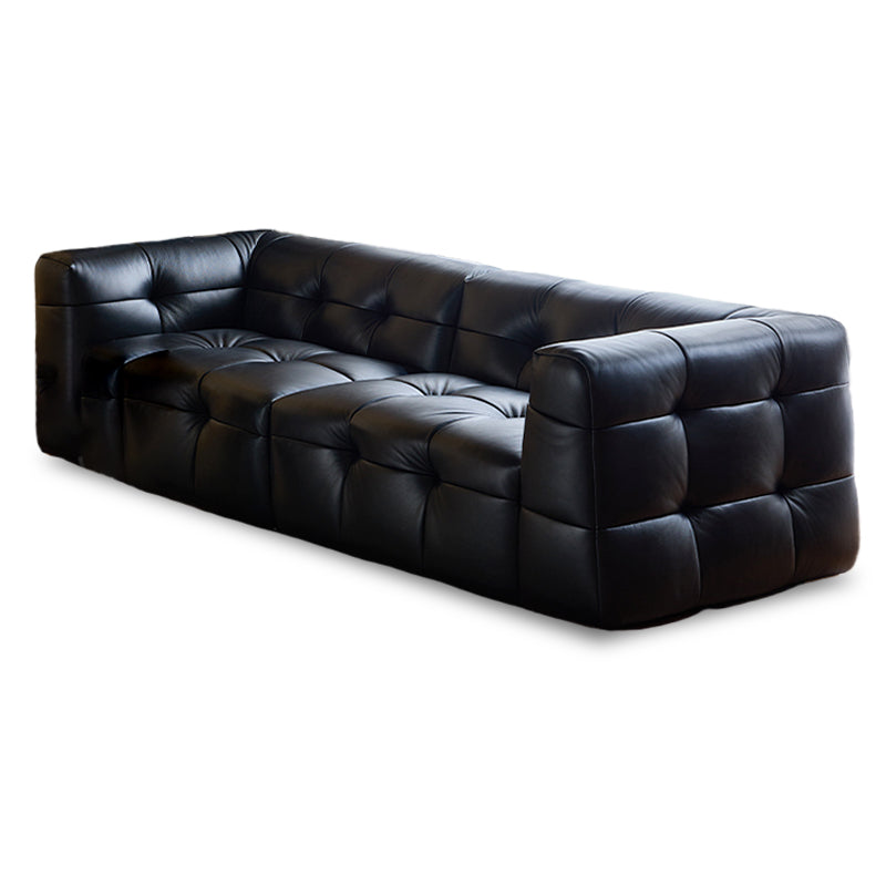 Eira Genuine Leather Retro Straight Sofa