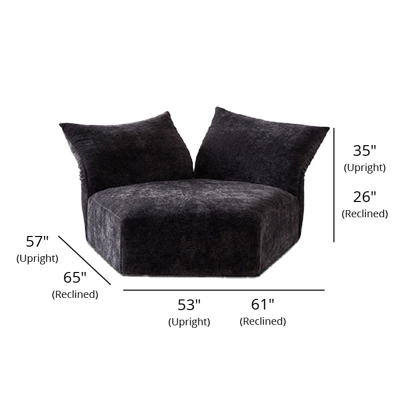 Mobilious-Petalla Chenille Modern Modular Sofa / Sectional