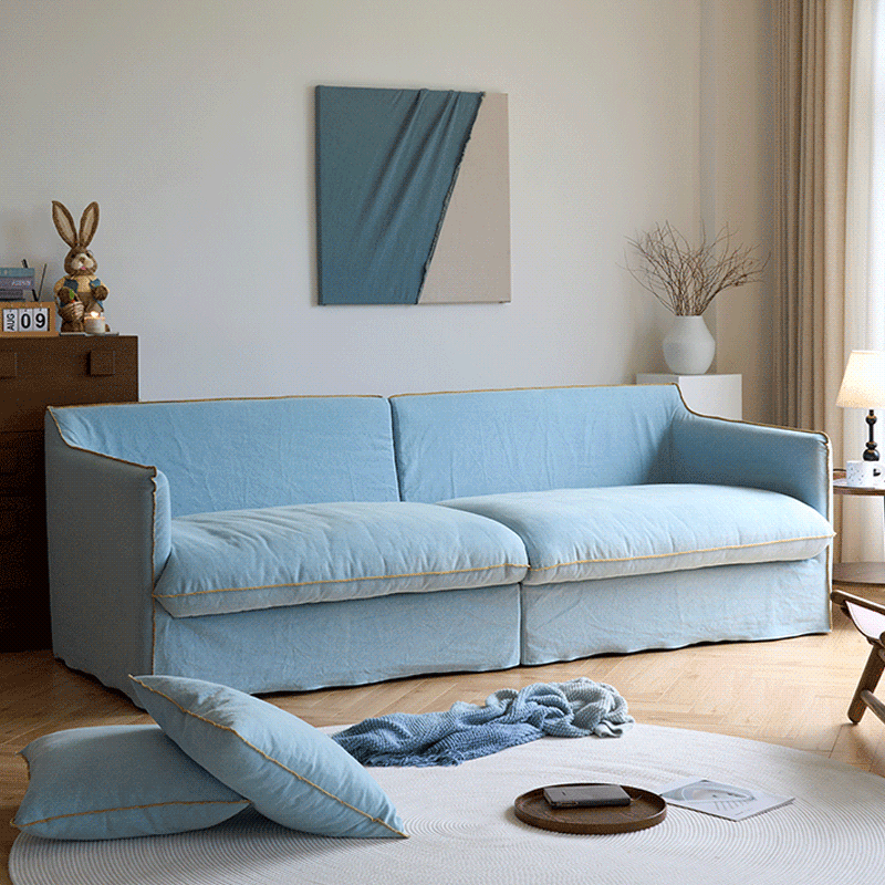 Mobilious-Bluoro Denim Slipcovered Sofa