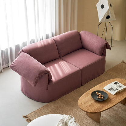 Murelle Linen Fabric Washable Purple Sofa
