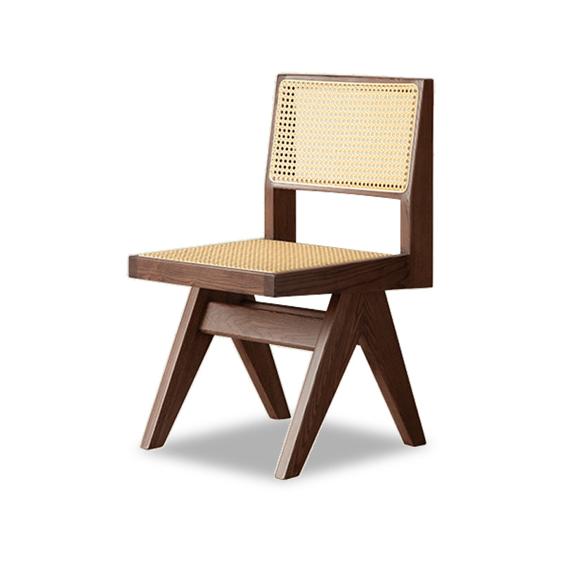 Aruna Solid Wood Modern Rattan Armchair