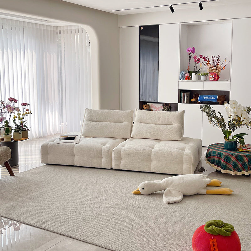 Mobilious-Stratto Gray Modular Chenille Fabric Sofa