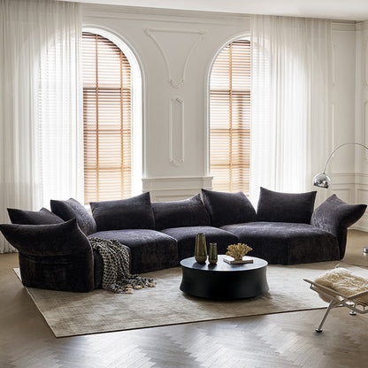 Mobilious-Petalla Chenille Modern Modular Sofa / Sectional