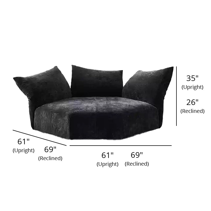 Mobilious-Petalla Chenille Modern Modular Sofa / Sectional