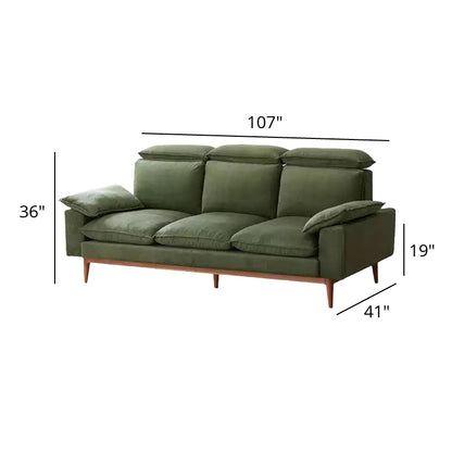Mobilious-Bosvella Corduroy Retro Green Washable Sofa