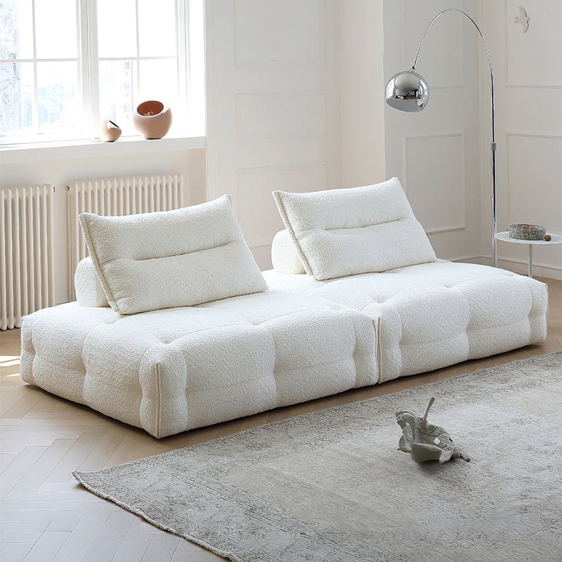 Mobilious-Stratto Gray Modular Chenille Fabric Sofa