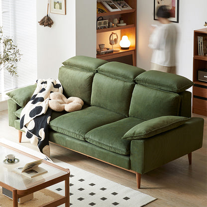 Mobilious-Bosvella Corduroy Retro Green Washable Sofa