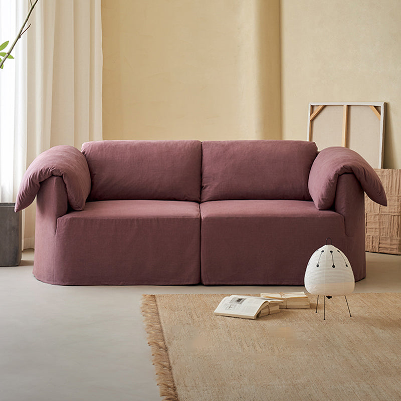 Murelle Linen Fabric Washable Purple Sofa