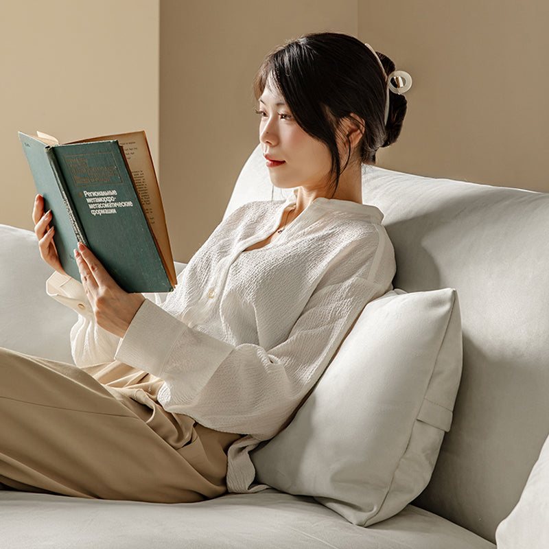 Mobilious-梵·Brahman|Soffiella Cream Straight Sofa Couch