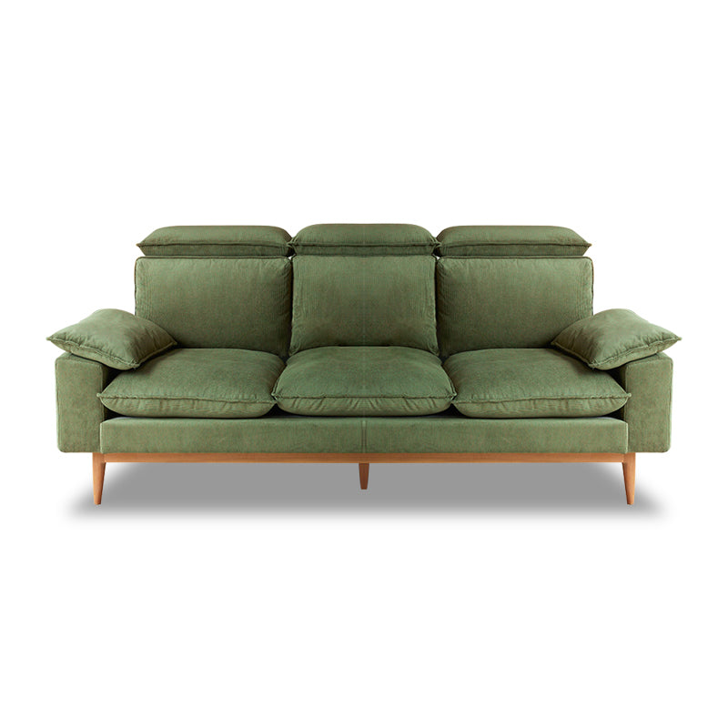 Mobilious-Bosvella Corduroy Retro Green Washable Sofa