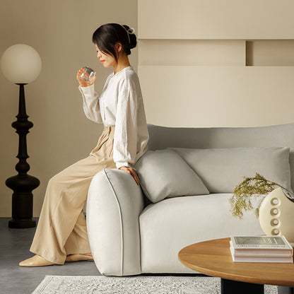 Mobilious-梵·Brahman|Soffiella Cream Straight Sofa Couch