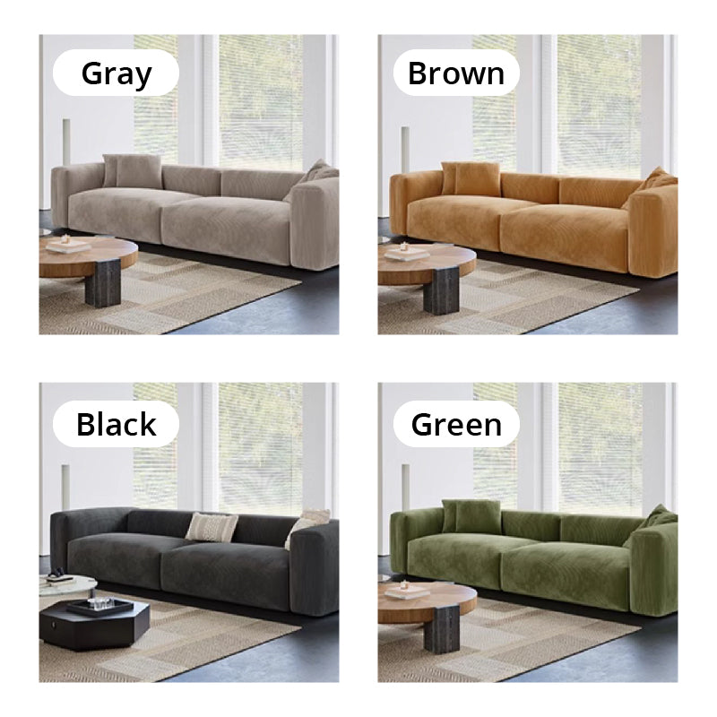 Mobilious-Verdino Corduroy Retro Green Modular Sectional