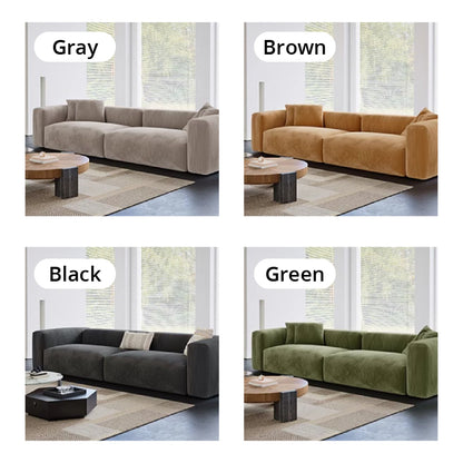 Mobilious-Verdino Corduroy Retro Green Modular Sectional