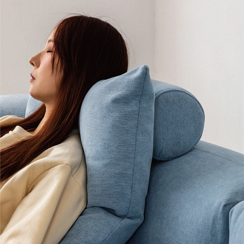 Mobilious -Glaciera Fabric Washable Blue Sofa