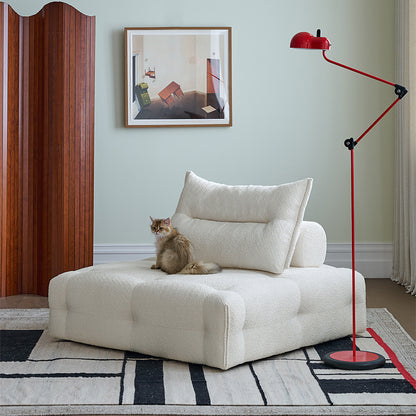 Mobilious-Stratto Gray Modular Chenille Fabric Sofa