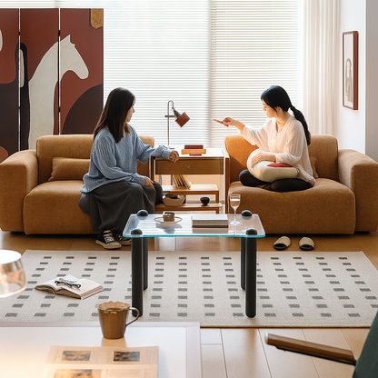 Kuruna Corduroy Retro Japanese Fabric Sofa