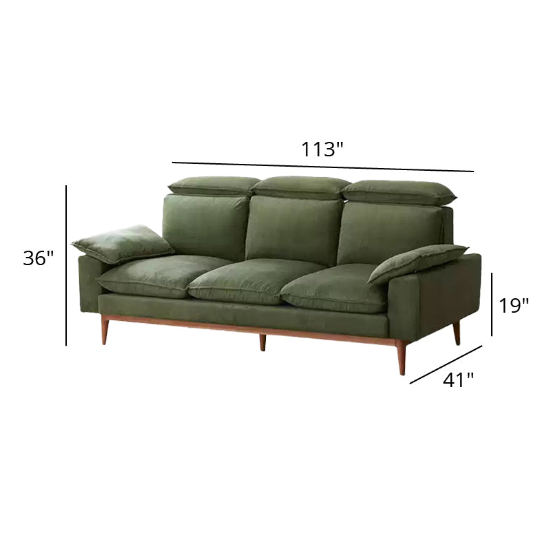 Mobilious-Bosvella Corduroy Retro Green Washable Sofa