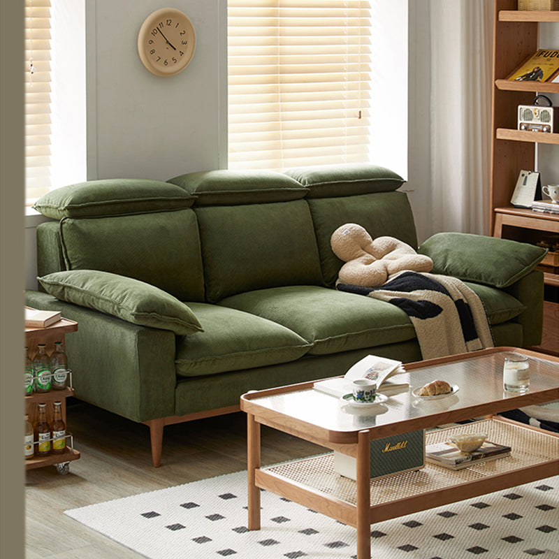 Mobilious-Bosvella Corduroy Retro Green Washable Sofa