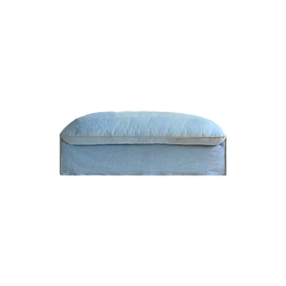 Bluoro Denim Slipcovered Blue Skirted Sofa