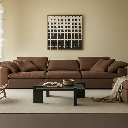Lunara Dew-Retted Linen Fabric Washable Sofa - Plus