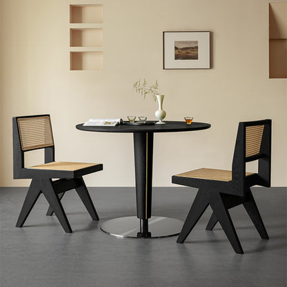 Aruna Solid Wood Modern Rattan Armchair