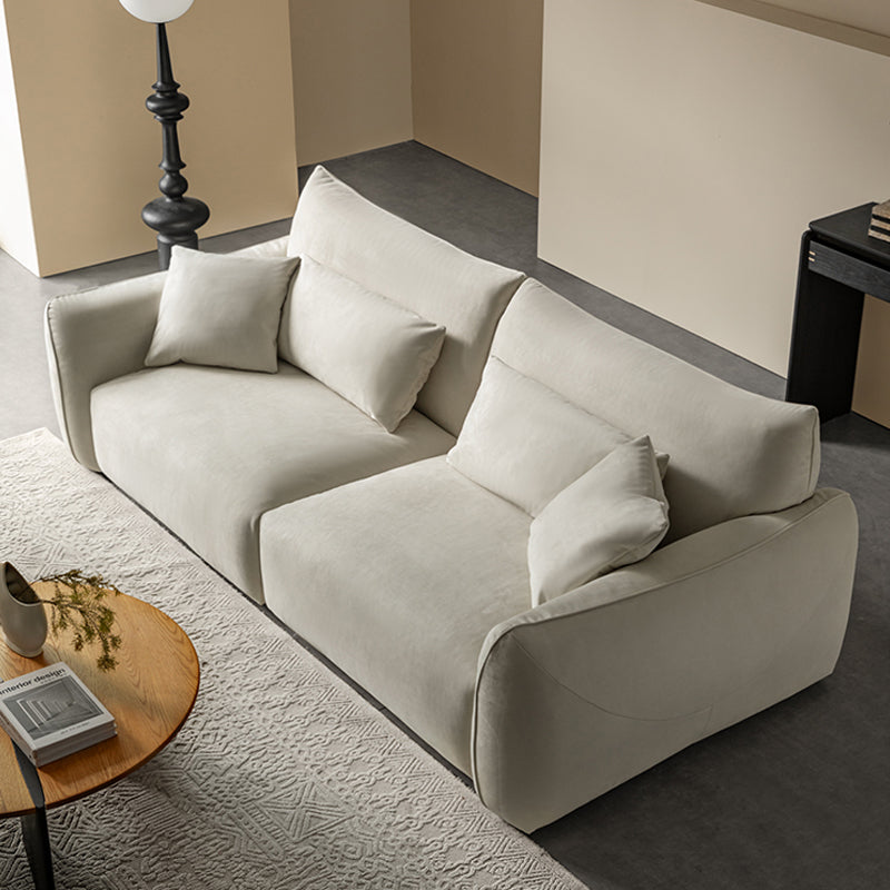 Mobilious-梵·Brahman|Soffiella Cream Straight Sofa Couch