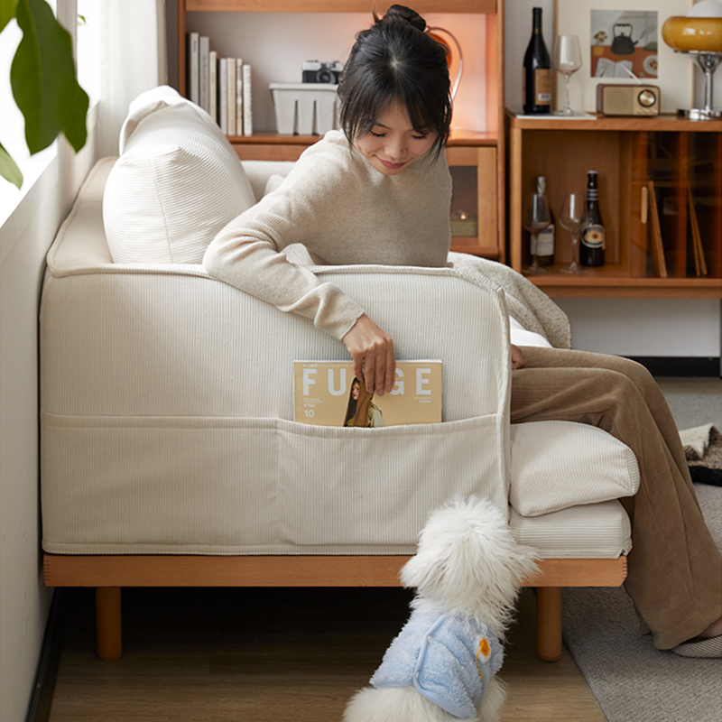 Mobilious-Kohana Corduroy Japanese Fabric Washable Sofa