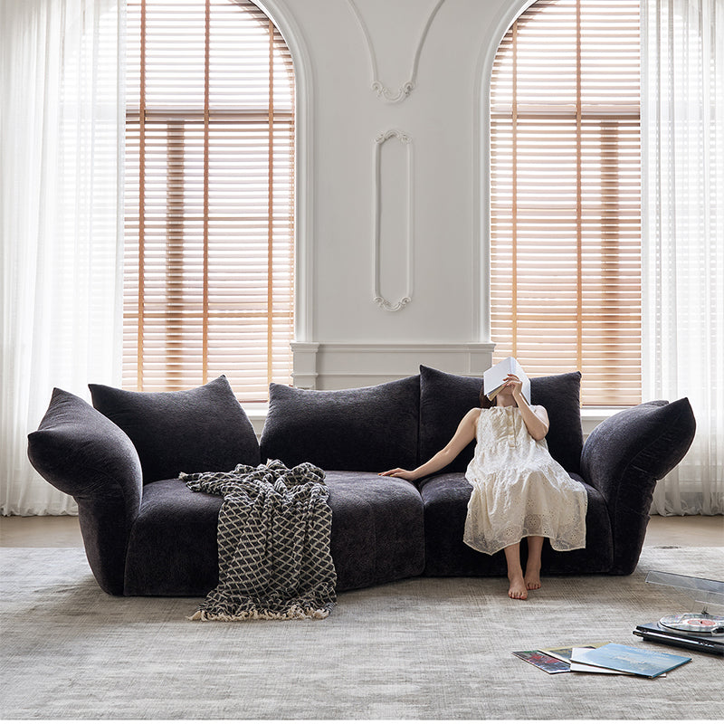 Mobilious-Petalla Chenille Modern Modular Sofa / Sectional