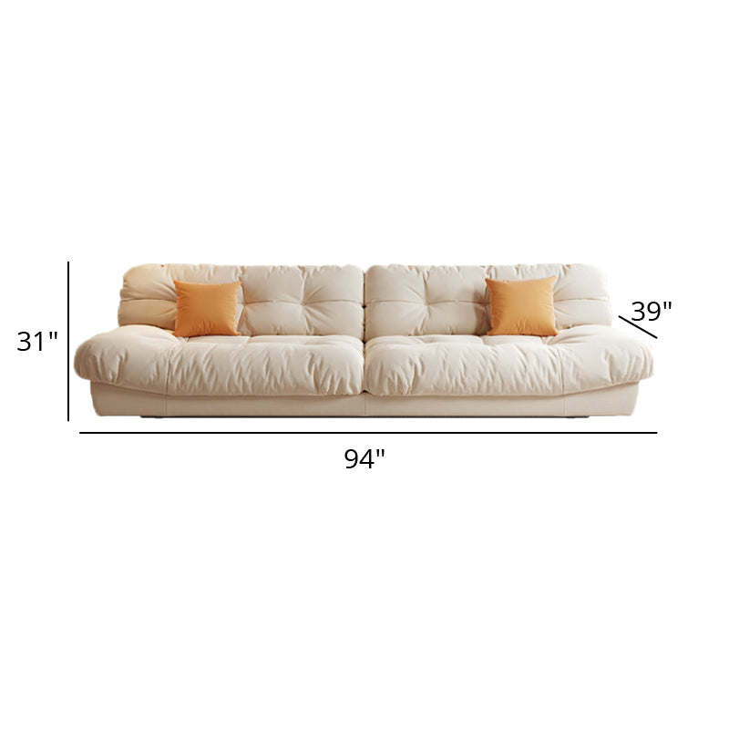 Nuvella Cloud Cream Lazy Sofa - Plus