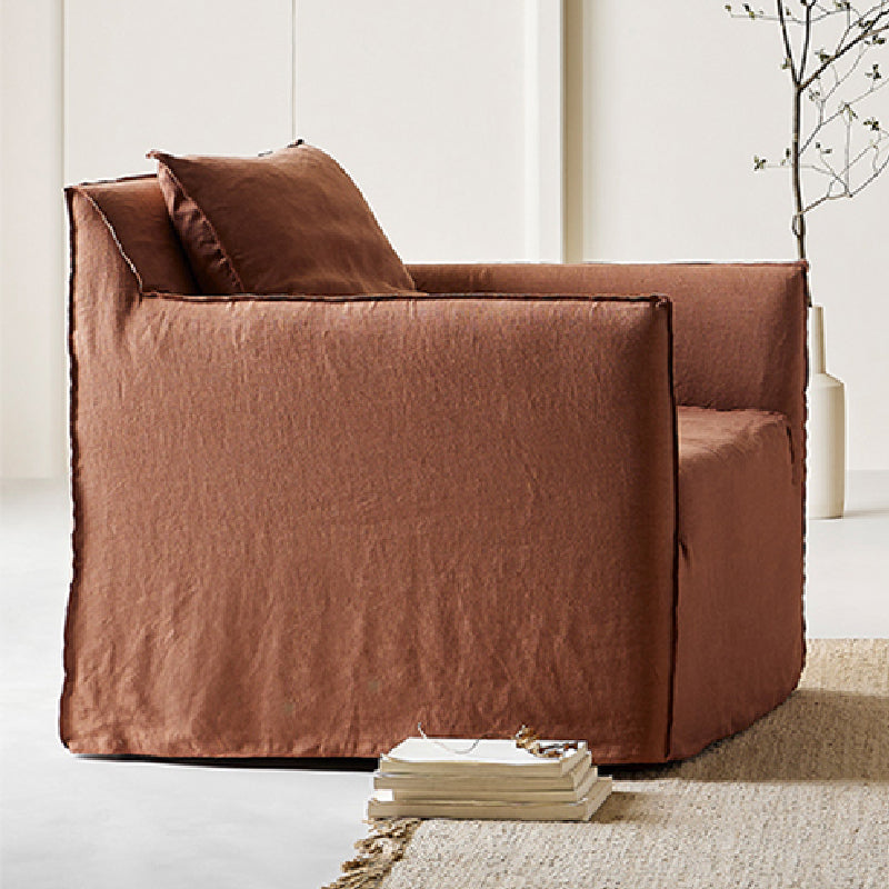Soluna Dew-Retted Linen Fabric Washable Sofa