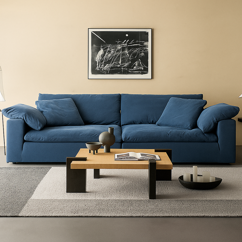 Lunara Dew-Retted Linen Fabric Washable Sofa - Plus