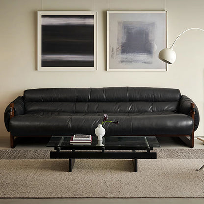 Solvu Top Grain Leahter Straight Sofa