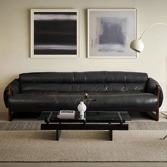 Solvu Top Grain Leahter Straight Sofa