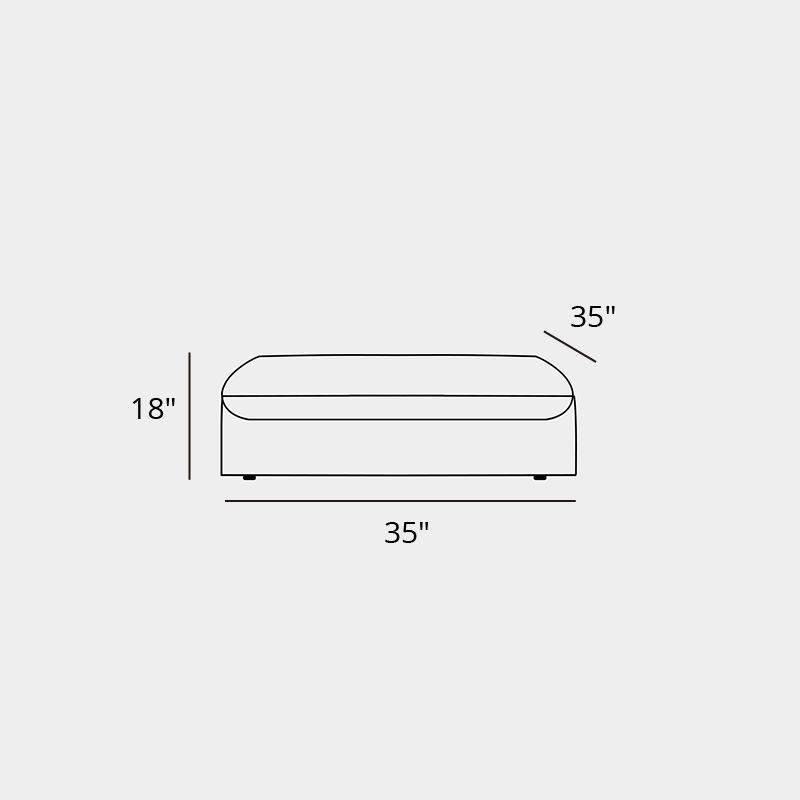 Mobilious-Bluoro Slipcovered White Skirted Sofa