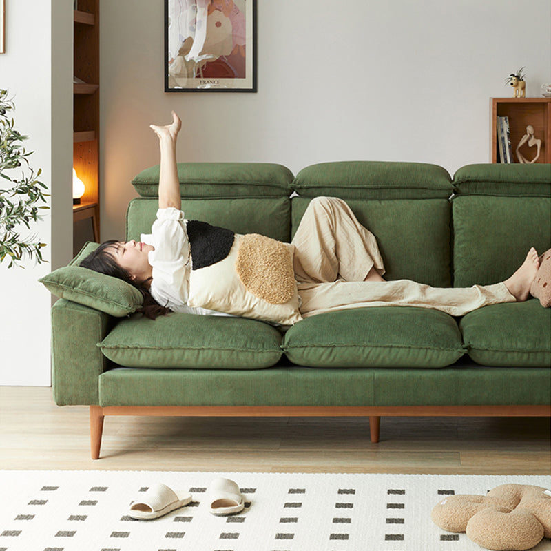 Mobilious-Bosvella Corduroy Retro Green Washable Sofa