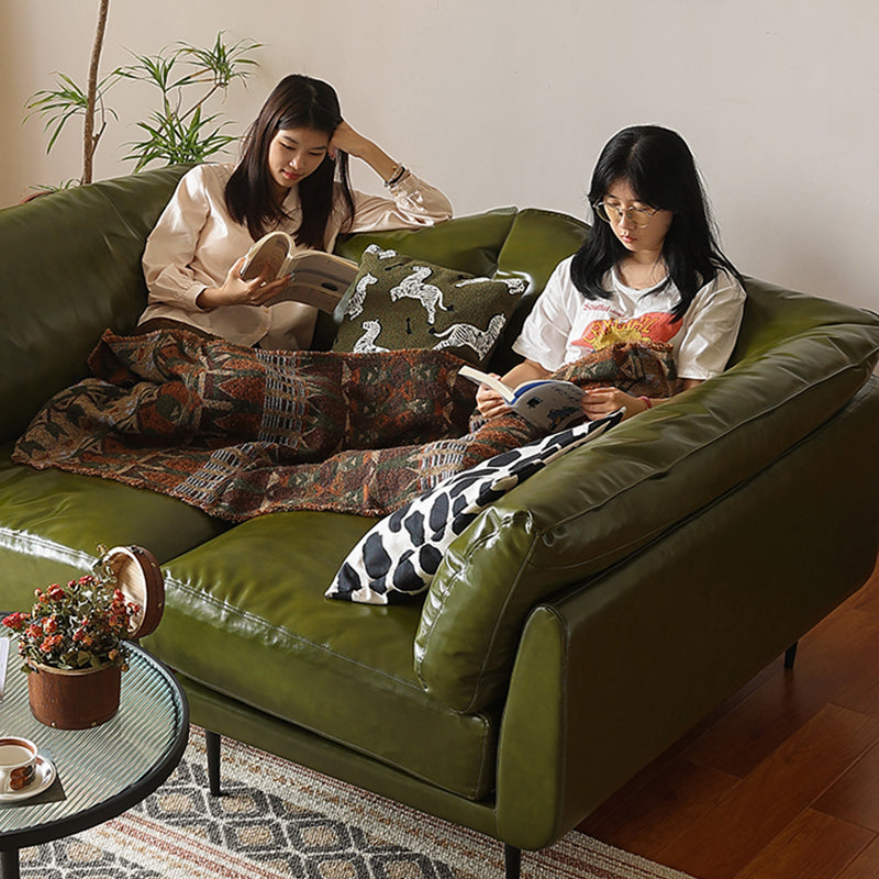 Nojara Top Grain Leather Straight Modular Sofa