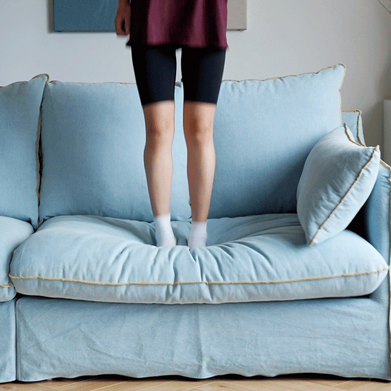 Mobilious-Bluoro Denim Slipcovered Sofa