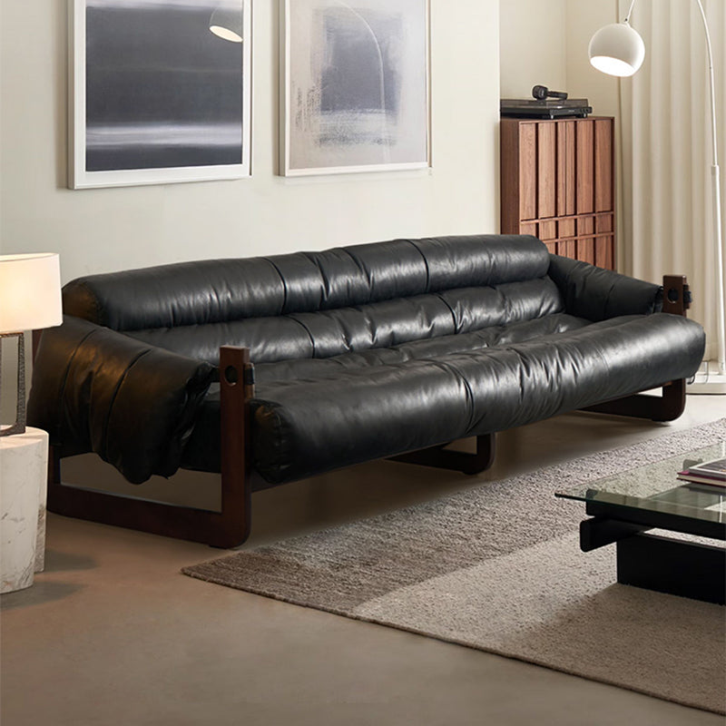 Solvu Top Grain Leahter Straight Sofa