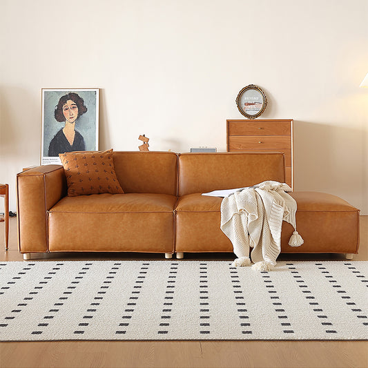 Città Genuine Leather Modular Straight Sofa
