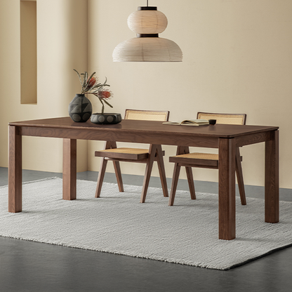 Tenaro Solid Wood Black Dining Table
