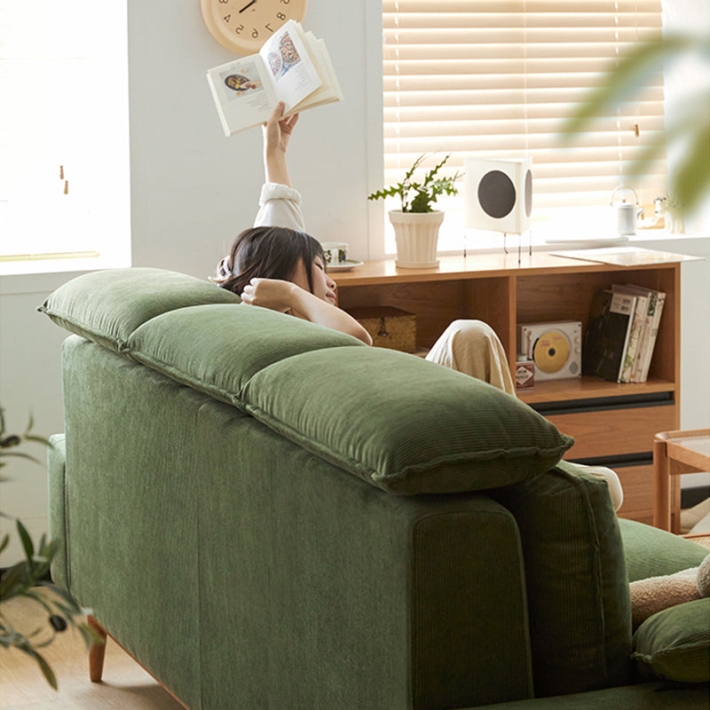 Mobilious-Bosvella Corduroy Retro Green Washable Sofa