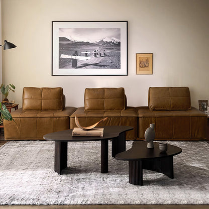 Lusvène Top Grain Leahter Modular Sofa