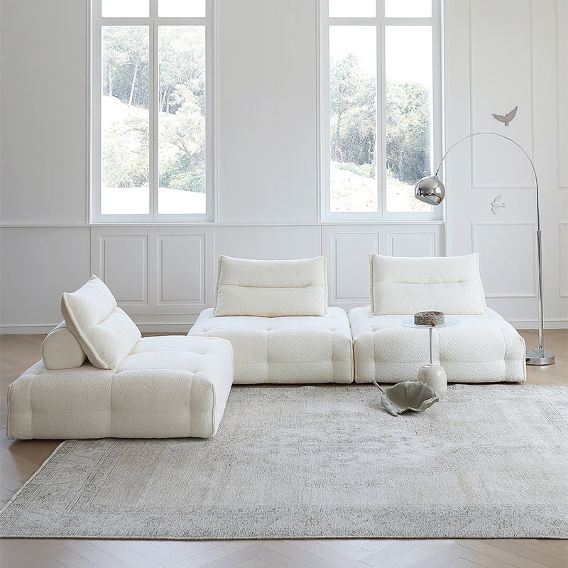 Mobilious-Stratto Gray Modular Chenille Fabric Sofa